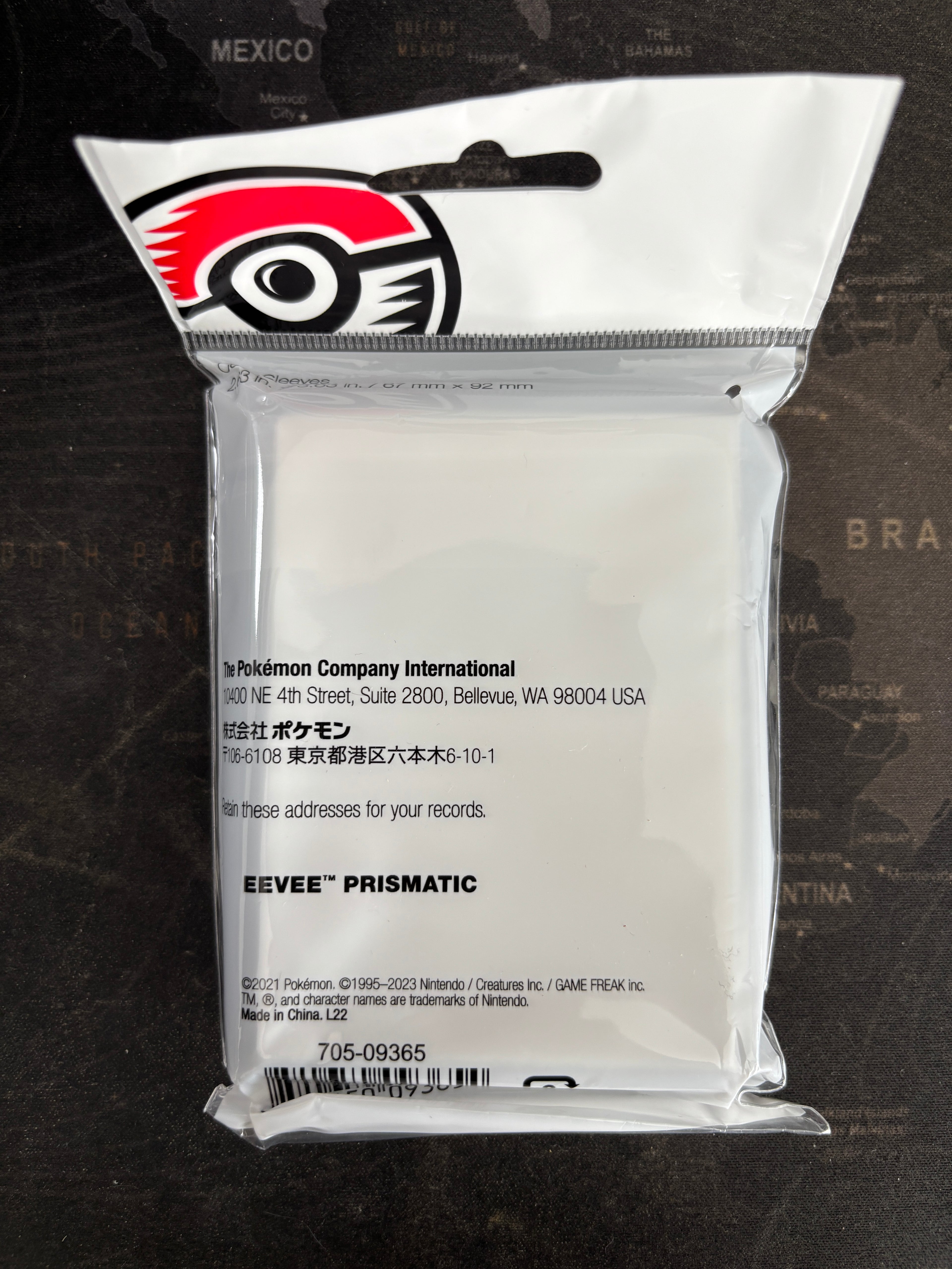 Paquet de sleeves "Prismatic Eevee" (2021) Pokemon Center Japan Original