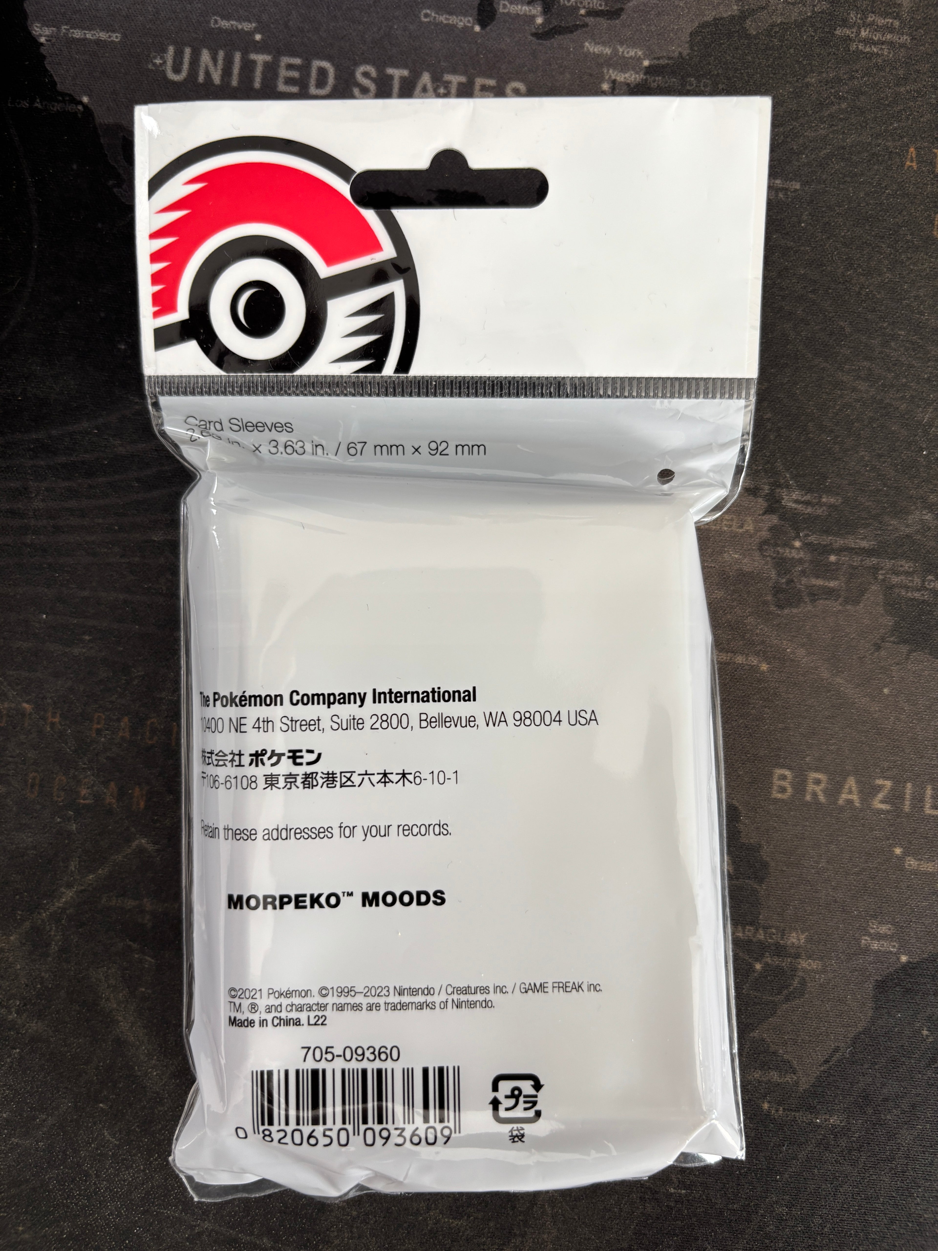 Paquet de sleeves Morpeko Moods (2021) Pokemon Center Japan Original