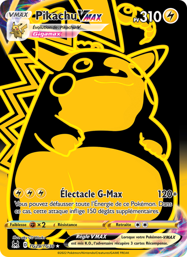 Pikachu VMAX - Magnifique rare SWSH TG29