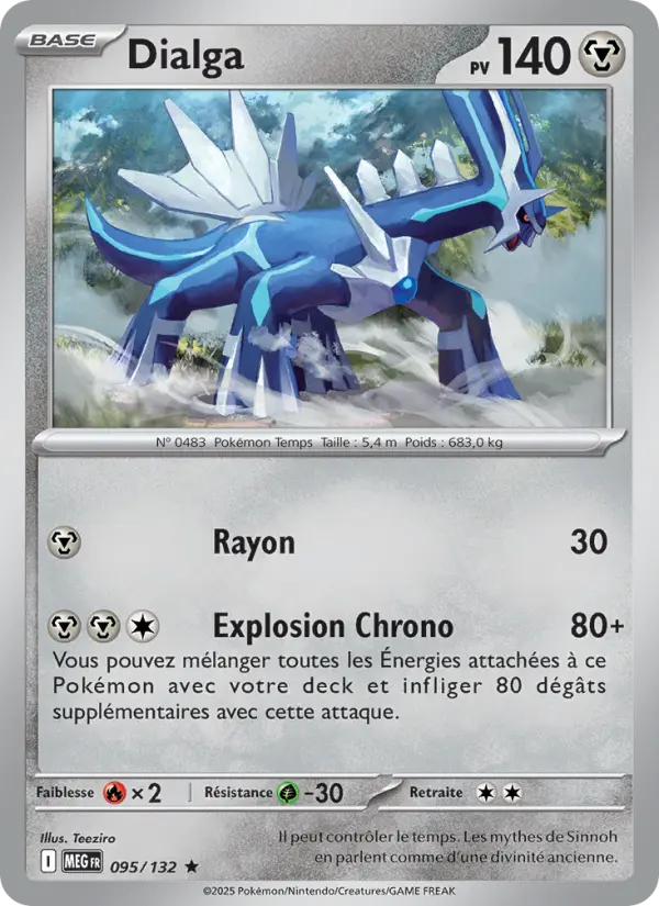Dialga 095 Méga-Évolution Rare fr