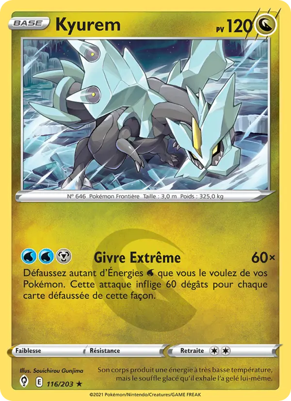 Kyurem 116 Évolution Céleste Holo Rare fr