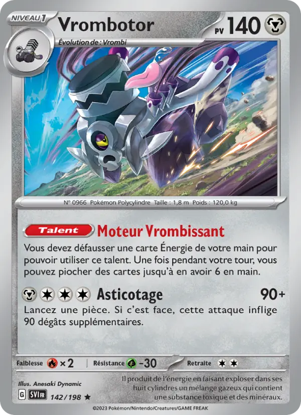 Vrombotor 142 Écarlate et Violet Rare fr