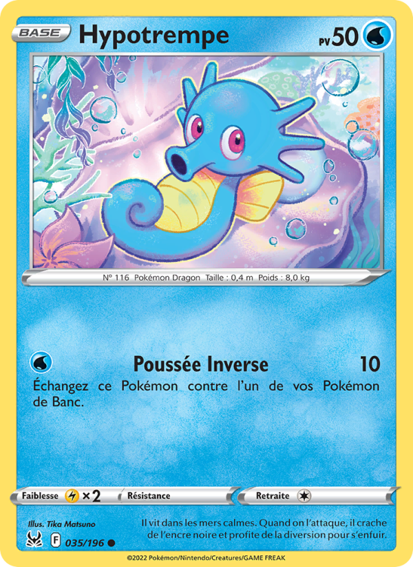 Hypotrempe   Commune Reverse Holofoil Origine Perdue swsh 035 2022  NM