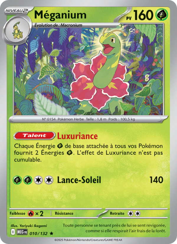 Méganium   Rare Holofoil Méga-Évolution me 010 2025  NM