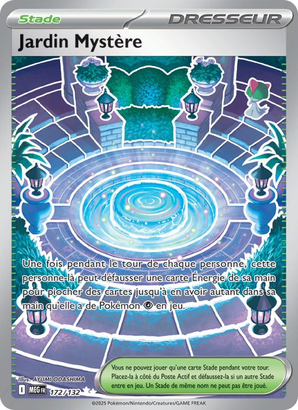 Jardin Mystère   Ultra Rare Holofoil Méga-Évolution me 172 2025  NM