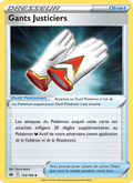 Gants Justiciers   Peu Commune Reverse Holofoil Règne de Glace swsh 143 2021  NM