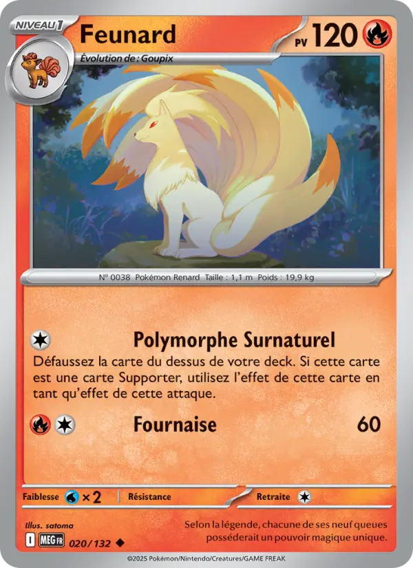 Feunard 020 Méga-Évolution Peu Commune fr