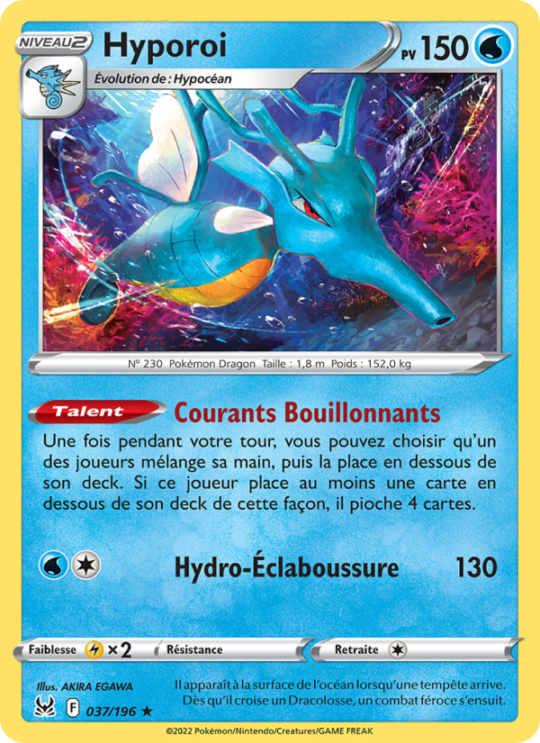 Hyporoi   Holo Rare Holofoil Origine Perdue swsh 037 2022  NM