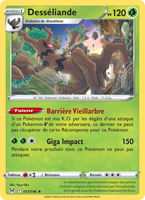 Desséliande   Holo Rare Holofoil Origine Perdue swsh 017 2022  NM