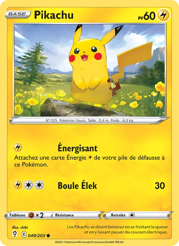 Pikachu 49 Évolution Céleste Commune fr