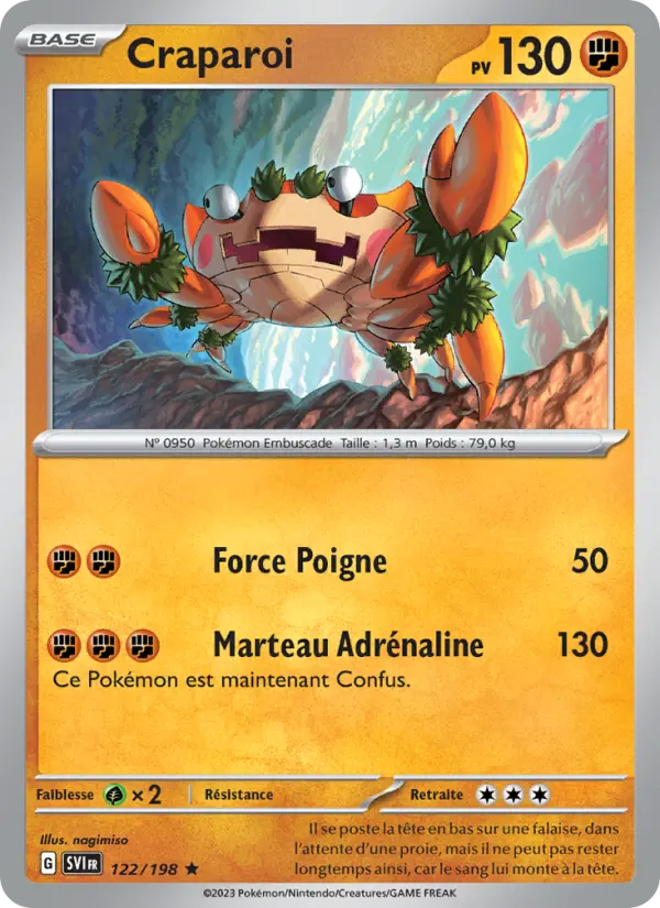 Craparoi 122 Écarlate et Violet Rare fr