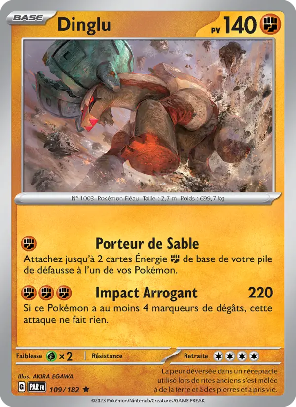 Dinglu 109 Faille Paradoxe Rare fr