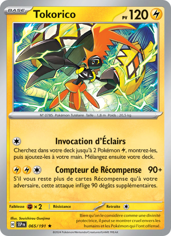 Tokorico   Rare Normal Étincelles Déferlantessv 065 2024  NM