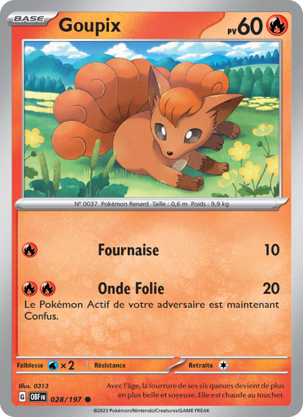 Goupix   Commune Normal Flammes Obsidiennessv 028 2023  NM