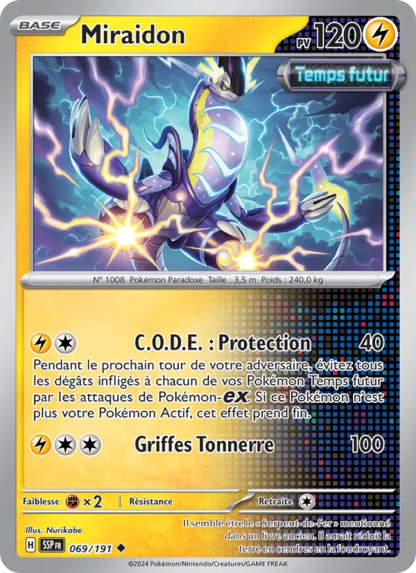 Miraidon 069 Étincelles Déferlantes Peu Commune fr