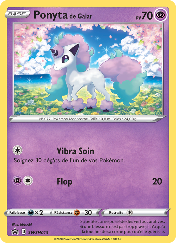 Ponyta de Galar   Sans Rareté Normal Promo SWSH swsh SWSH013 2019  NM