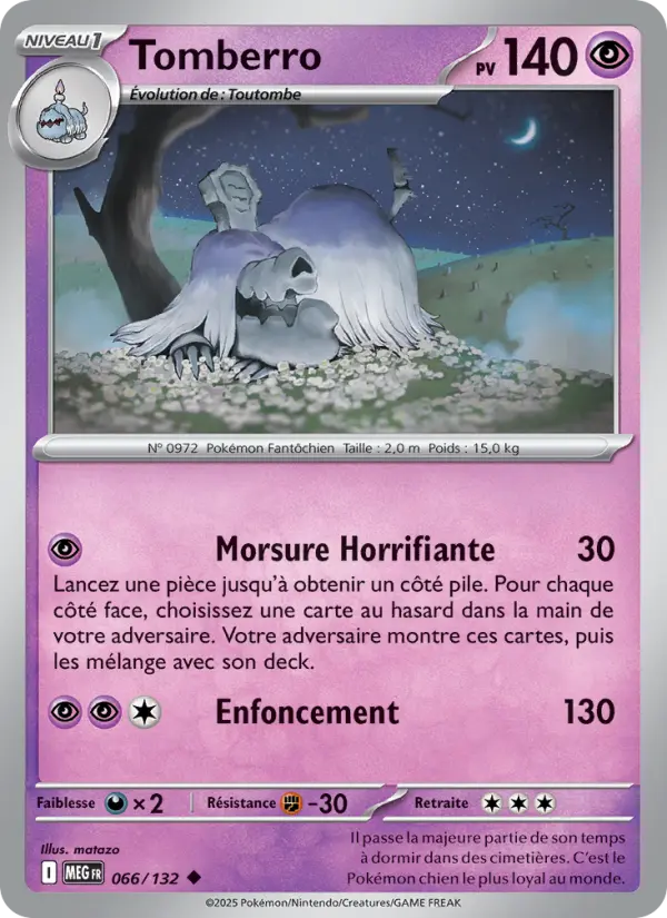 Tomberro 066 Méga-Évolution Peu Commune fr