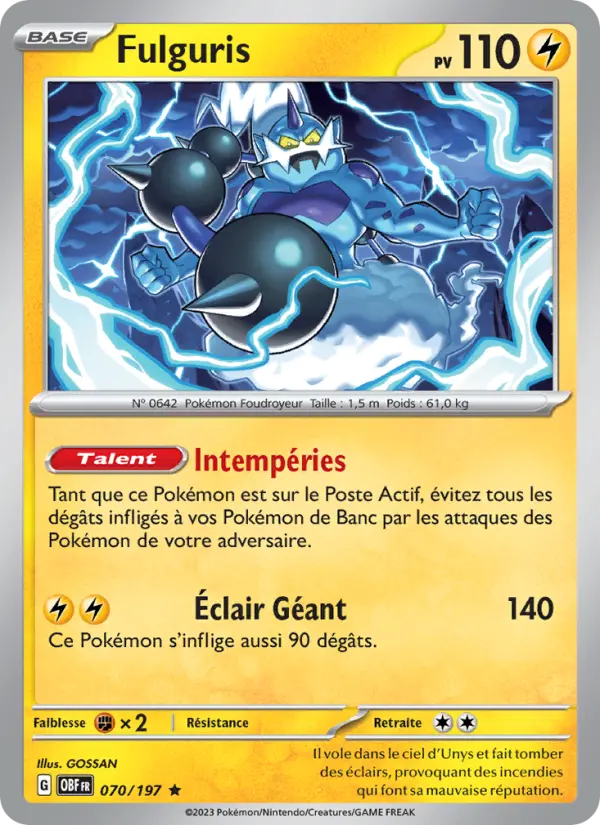Fulguris 070 Flammes Obsidiennes Rare fr