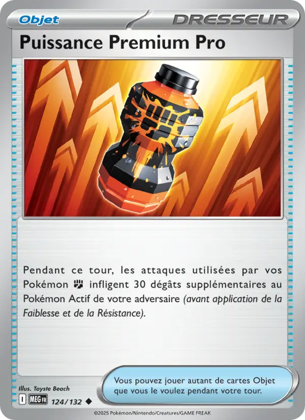 Puissance Premium Pro 124 Méga-Évolution Peu Commune fr